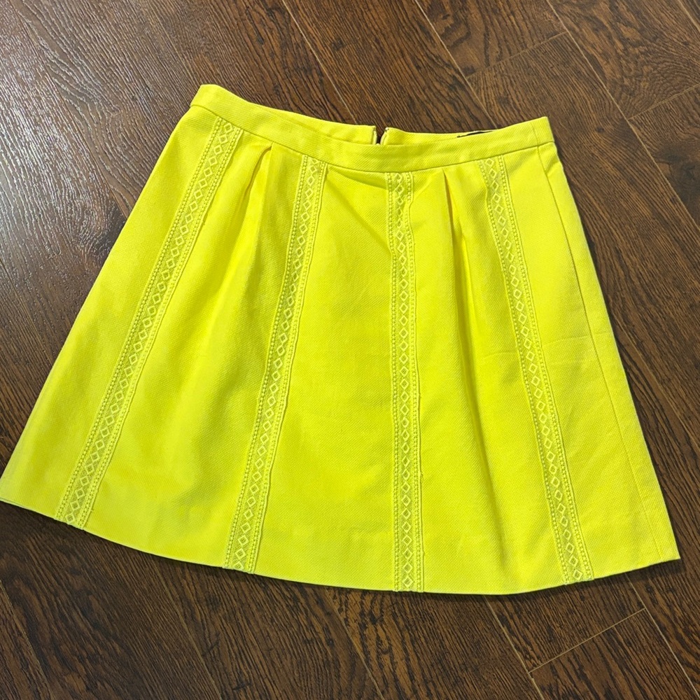 J. Crew Vibrant Yellow Midi Skirt